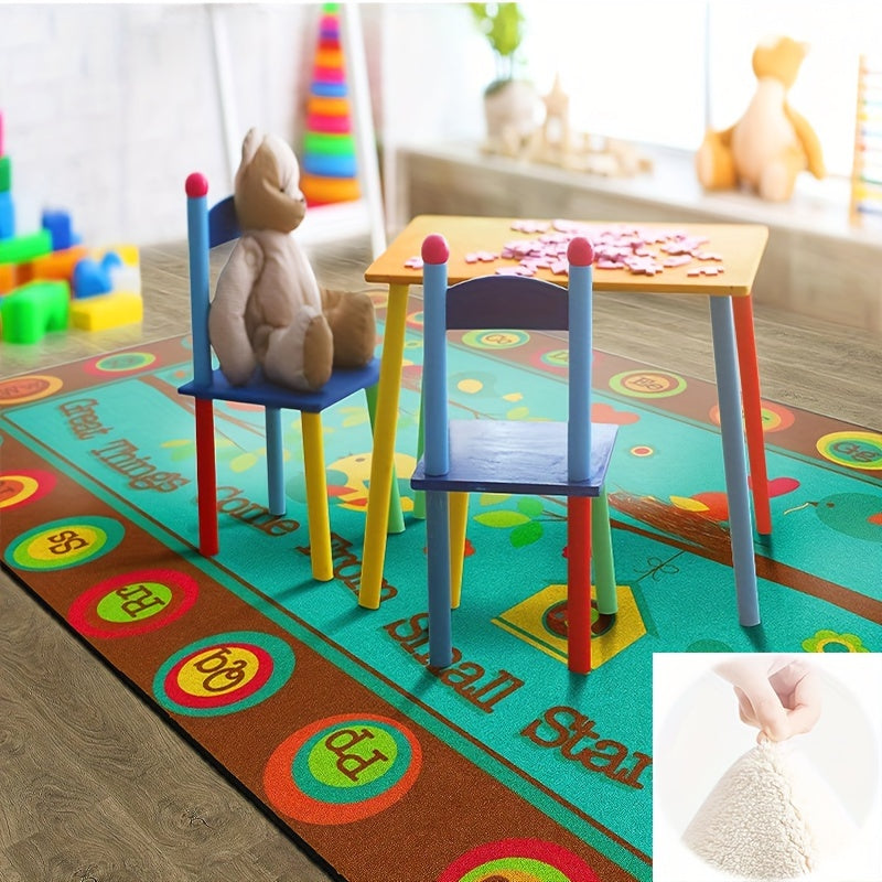Large Letter Game Pad Carpet Non Slip Washable Living Room Bedroom Study