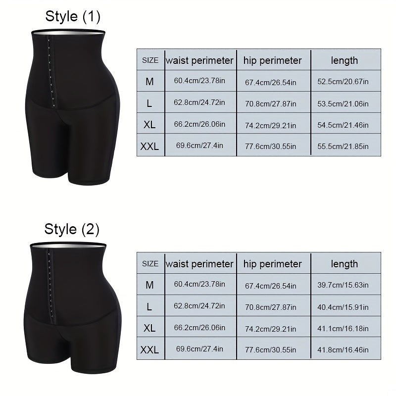 High Waisted Sauna Sweat Shorts for Women 3 Rows of 10 Buttons