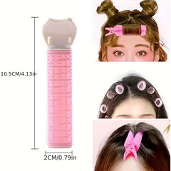12PCS Hair Rollers With Clip Volumizing Hair Root Clips Bangs Curler