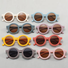 Kids Round Vintage Sunglasses for Outdoor Activities