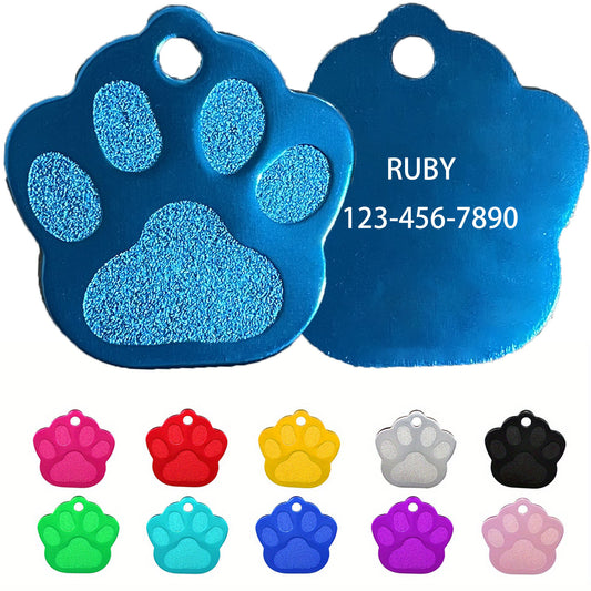 Custom Engraved Pet ID Tag - Name & Number - Cats & Dogs