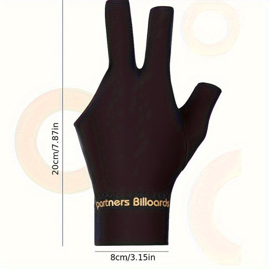 Spandex Snooker Billiard Cue Glove Pool Left Hand Three Finger Gloves