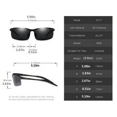 Men's Polarized Sunglasses Outdoor Sports Driver Fishing UV400