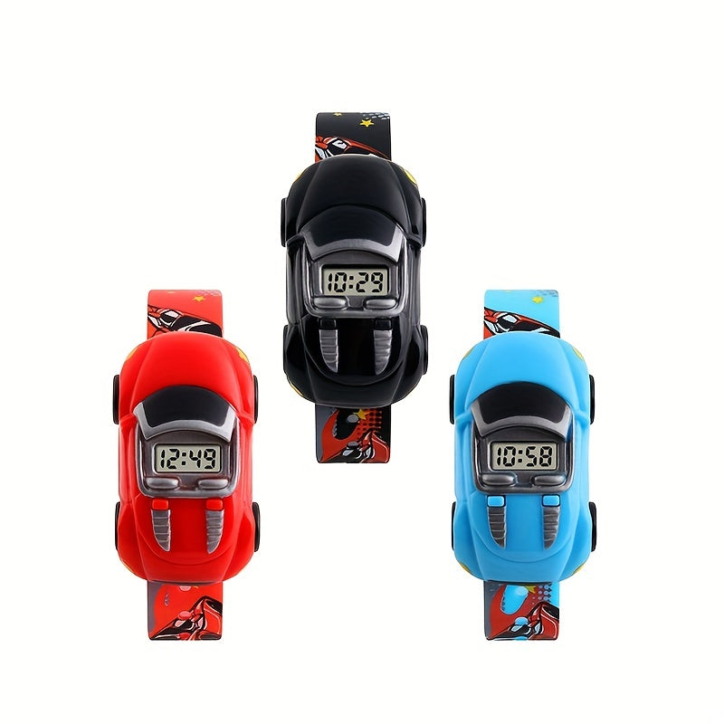 Kids Cartoon Car Electronic Watch