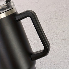 1200ml Stainless Steel Water Cup Insulated Bottle With Handle & Straw