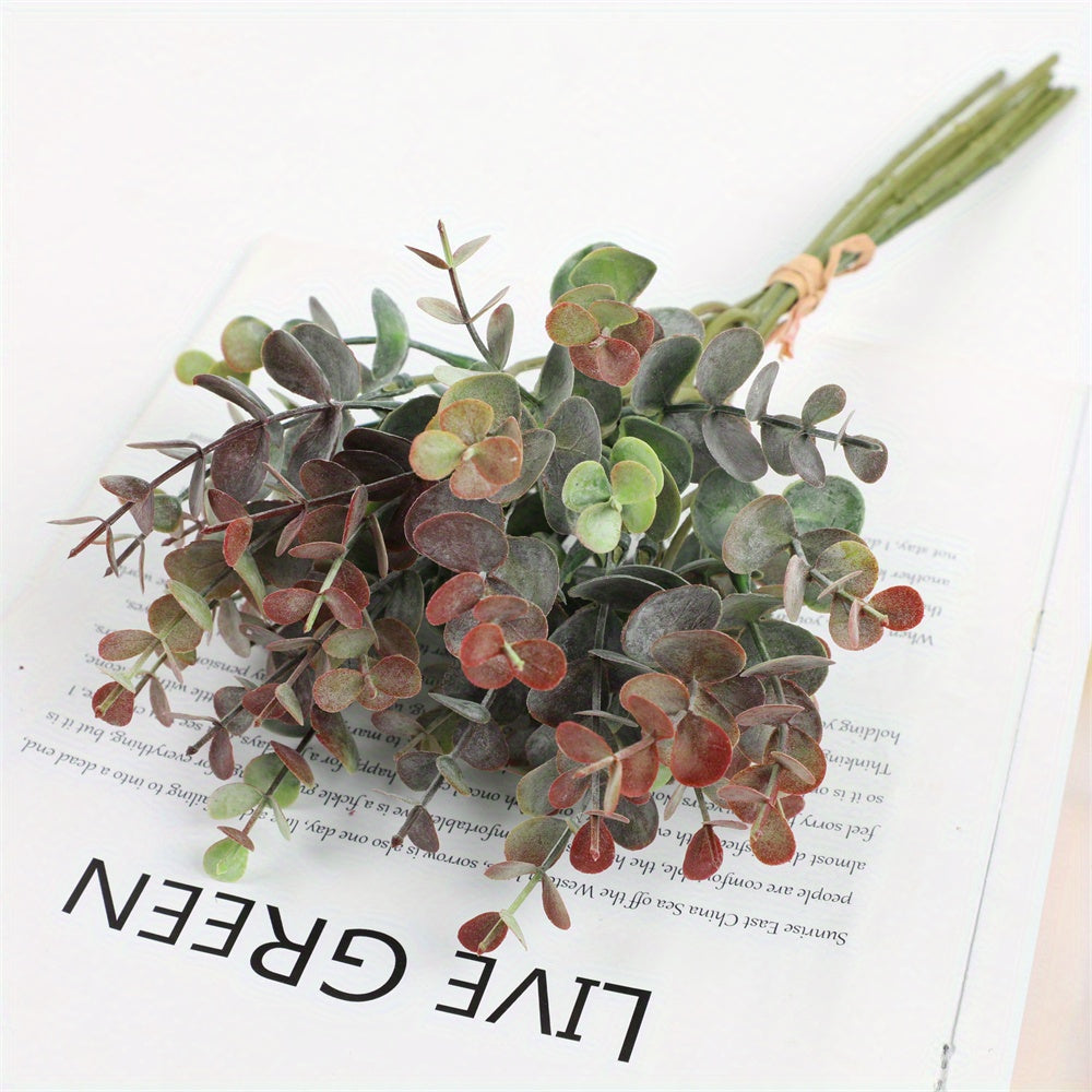 6pcs Eucalyptus Hand held Green Plants DIY Flower Arrangement Props
