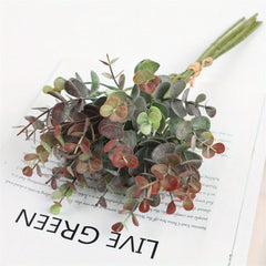 6pcs Eucalyptus Hand held Green Plants DIY Flower Arrangement Props