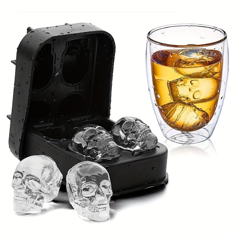 Skull Ice Ball Mold Silicone Flexible Ice Cube Trays