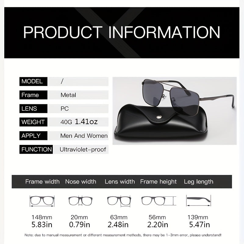 Top Bar Aviator Sunglasses UV400 Sun Shades for Driving