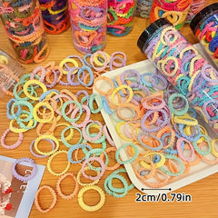 Colorful Hair Ties Elastic Bands for Baby Girls