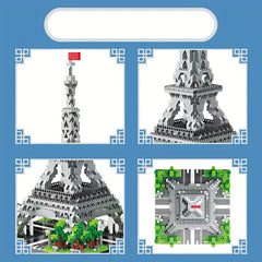 Eiffel Tower Building Blocks Set Educational Toy ABS Material Mixed Colors