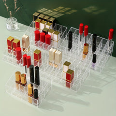 Clear Lipstick Organizer Desktop Storage Box Makeup Organizer