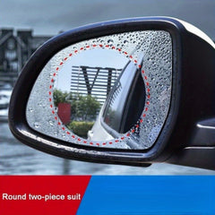 2PCS Car Rearview Mirror Rainproof Anti Fog Film Glass Waterproof Agent