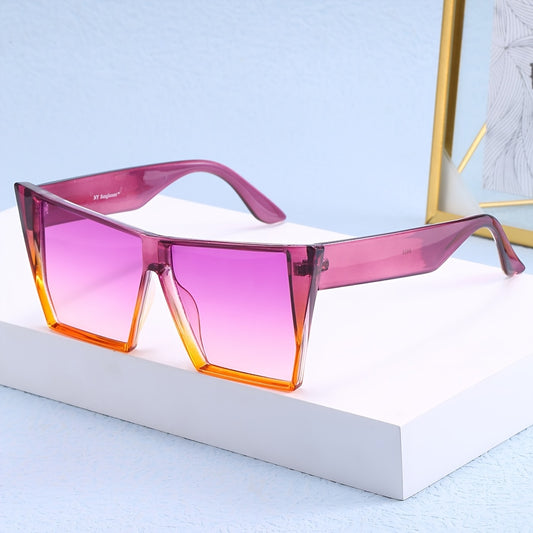 Y2K Large Cat Eye Sunglasses Gradient UV400 Sun Shades