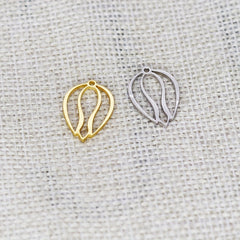 5pcs Bohemia Tulip Flower Charm Pendant For Jewelry Making