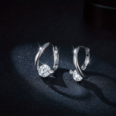Moissanite Stud Earrings S925 Sterling Silver