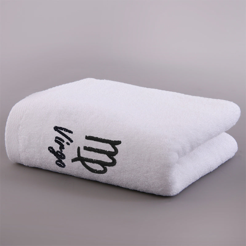 Soft Cotton Face Towel with Constellation Embroidery Pattern