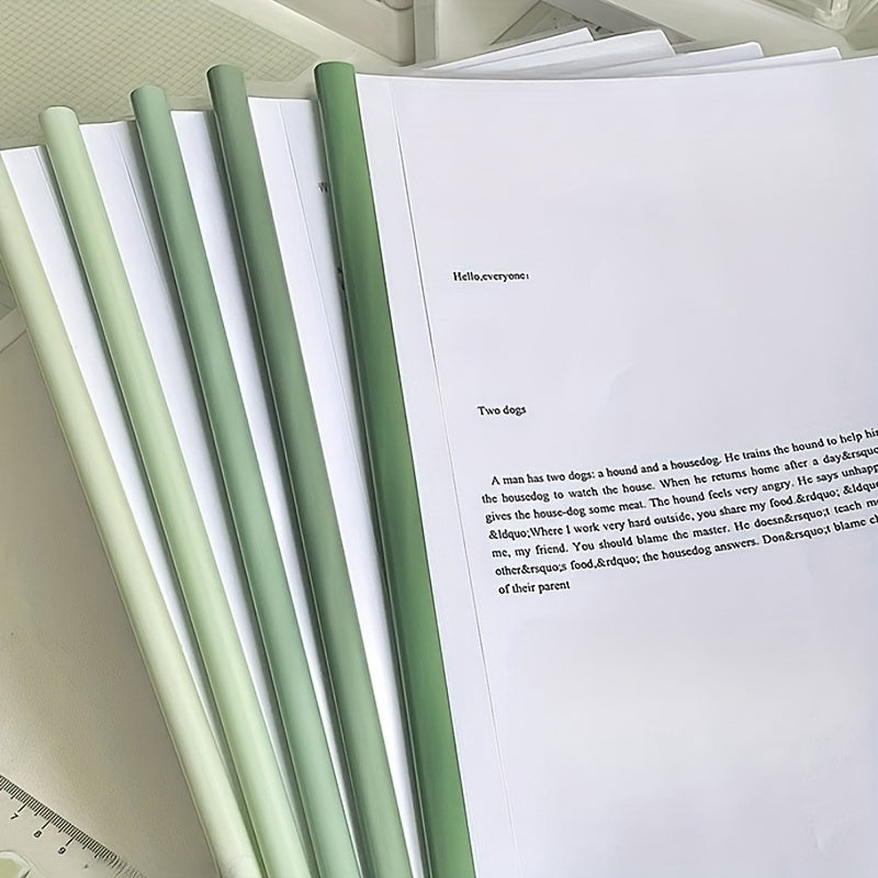 Green Gradient A4 Folder, 100 Sheets Capacity