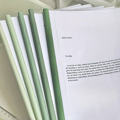 Green Gradient A4 Folder, 100 Sheets Capacity