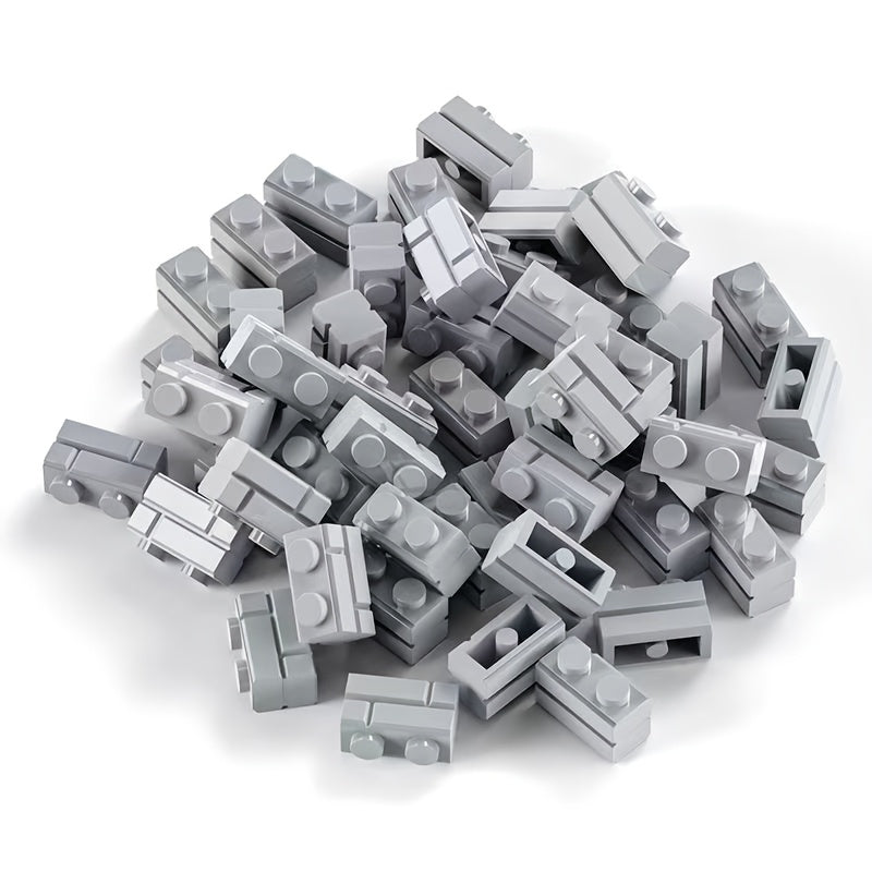 DIY 1x2 Particle Blocks MOC Puzzle Building Blocks Accessories