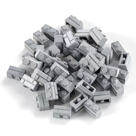 DIY 1x2 Particle Blocks MOC Puzzle Building Blocks Accessories