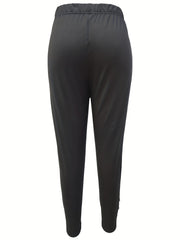  Solid Faux Pearl High Rise Fitness Leggings