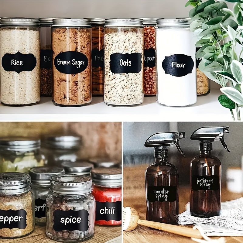 180 Sheets Waterproof Blackboard Sticker Labels