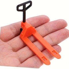 Forklift Model with Cart Plastic Toy Red
