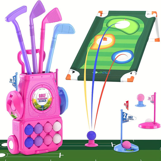 Kids Golf Club Toddler Golf Set with 8 Balls and Putting Pad