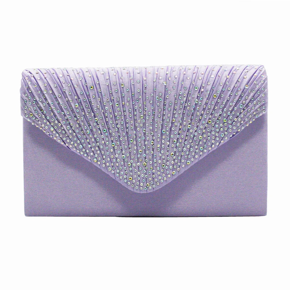 Yellow Envelope Clutch Purse Women Wedding Handbag Evening Party Bag