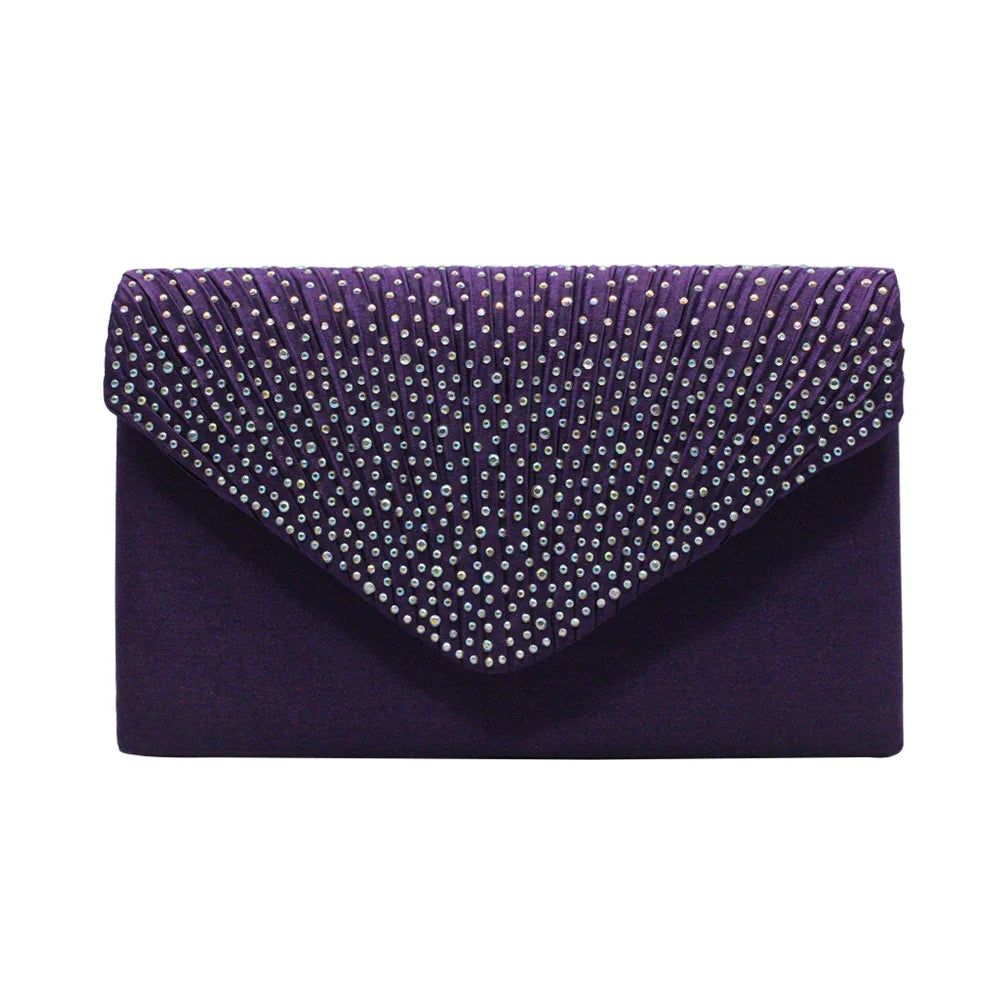 Yellow Envelope Clutch Purse Women Wedding Handbag Evening Party Bag