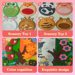 Kids' Bunny Sensory Book - Life Skills Letters - Felt Learning Toy