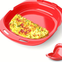 2pcs Microwave Omelette Maker Non Stick Silicone Egg Cooker