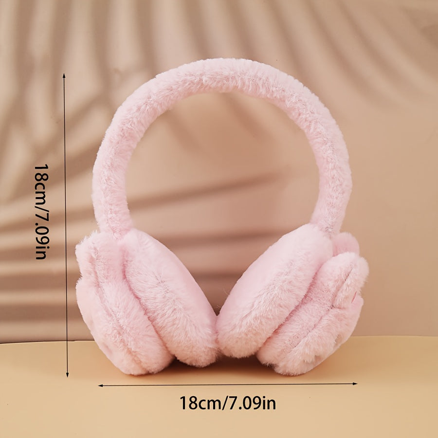 Kitten Cat Ear Muffs for Students Plush Warm Ear Covers