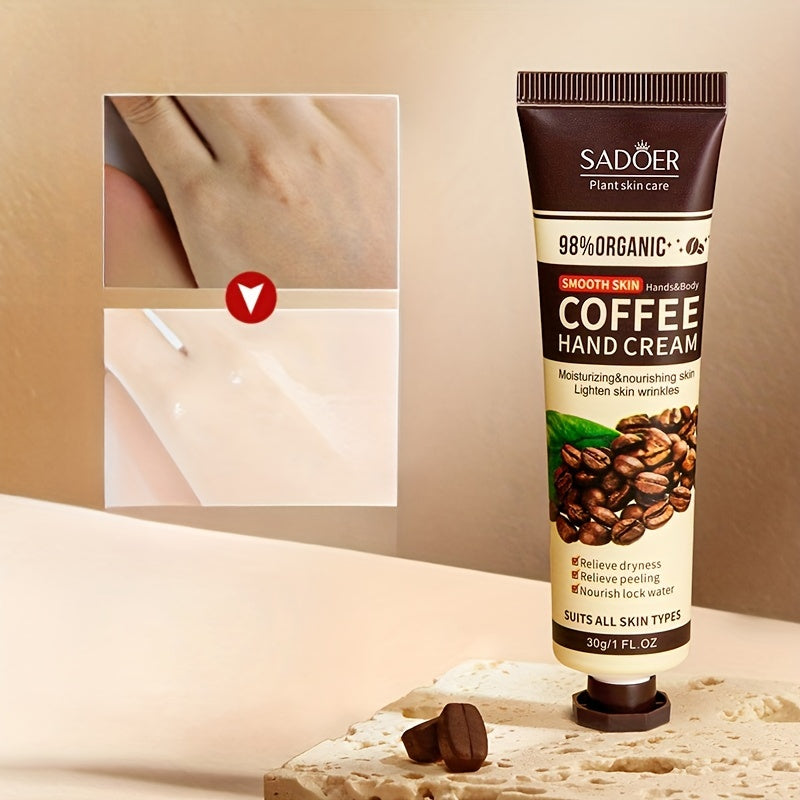 3pcs Coffee Hand Cream Moisturizing for Dry Hands