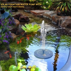 Circular Solar Fountain Outdoor Pool Bird Bath Courtyard Garden Fountain