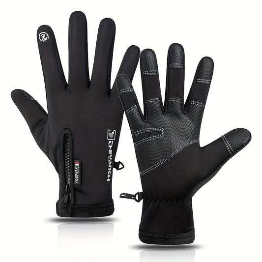 Non-slip Touch Screen Warm Gloves Windproof Waterproof Plus Velvet Gloves