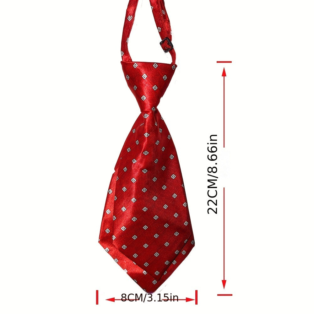Kindergarten School Uniform Double Slice Ties Red Cloth Accessory Suit