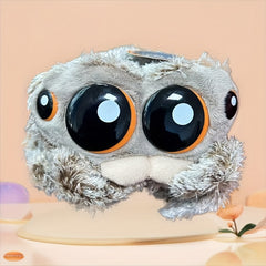 Adorable Spider Plush Toy Doll Soft Brown Stuffed Animal Large Eyes Perfect Gift
