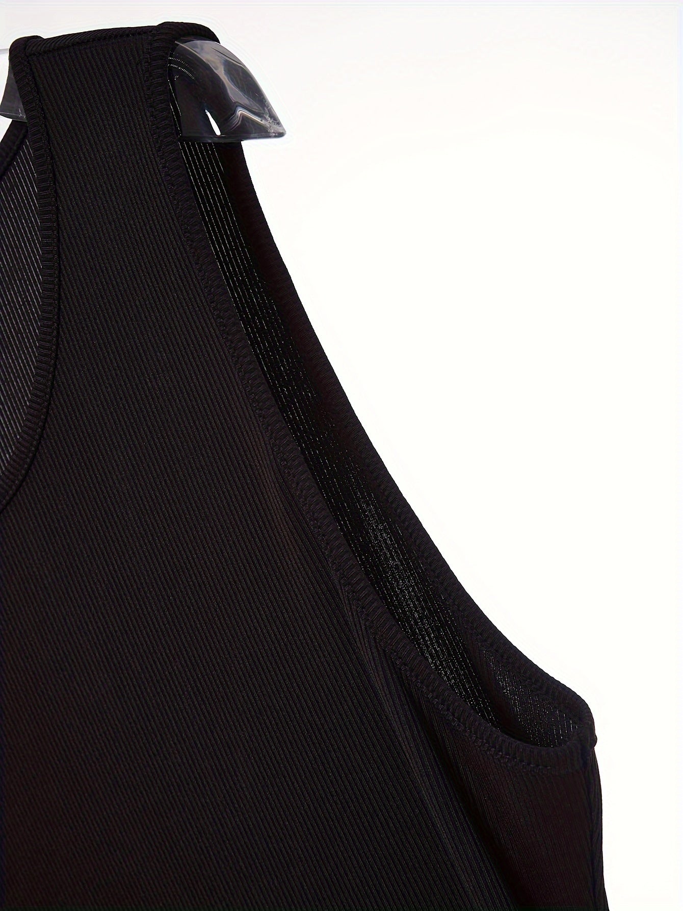 Women's Plus Solid Round Neck Tank Dress