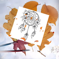 Dream Catcher Coloring Book 22 Pages Watercolor Paper Relaxation & Gifting