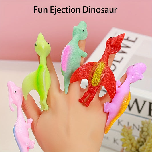 Decompression Ejection Dinosaur Fun Toy Finger Dart Launches Small Dinosaur