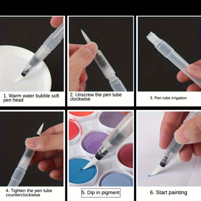Watercolor Brushes & Solid Paint Set for Ages 14+