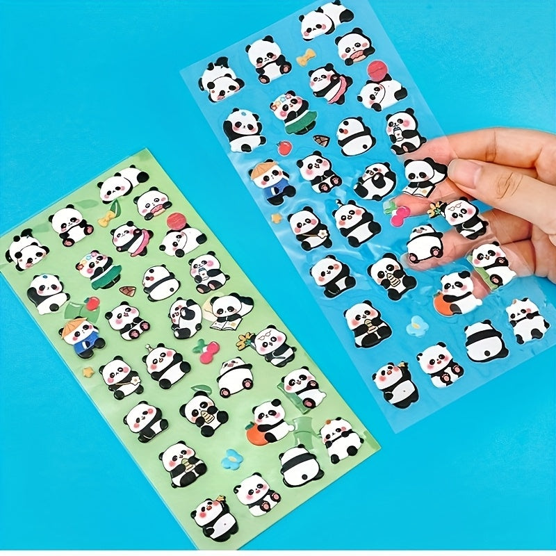 Cute 3D Panda Bubble Stickers Self Adhesive Decals for DIY Phone