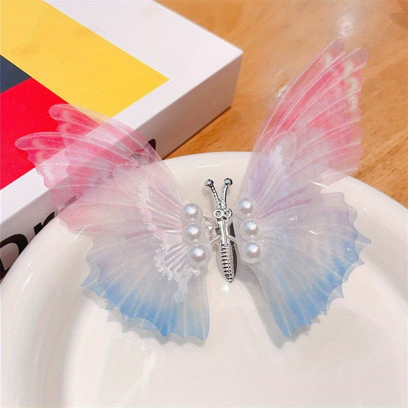 Baby Girls Butterfly Hair Clips Headwear Accessories For Party