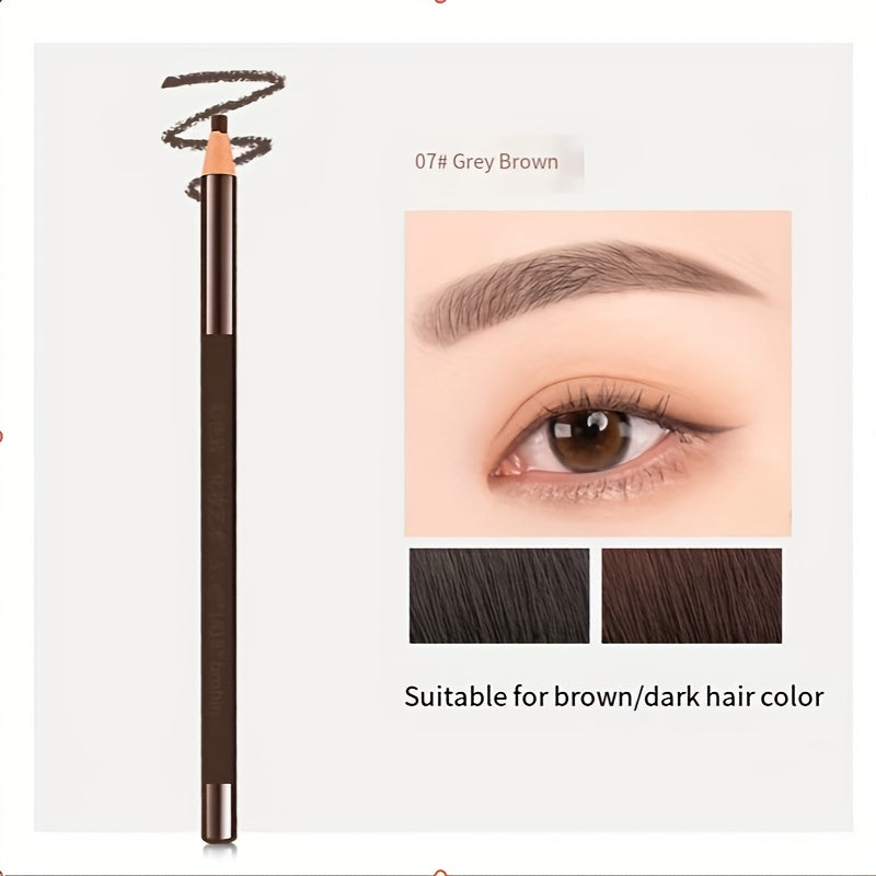 Waterproof Drawstring Eyebrow Pencil Smudge Proof Wooden Rod 6 Colors