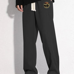 Astronautic Pattern Mopping Pants Men's Loose Fit Joggers