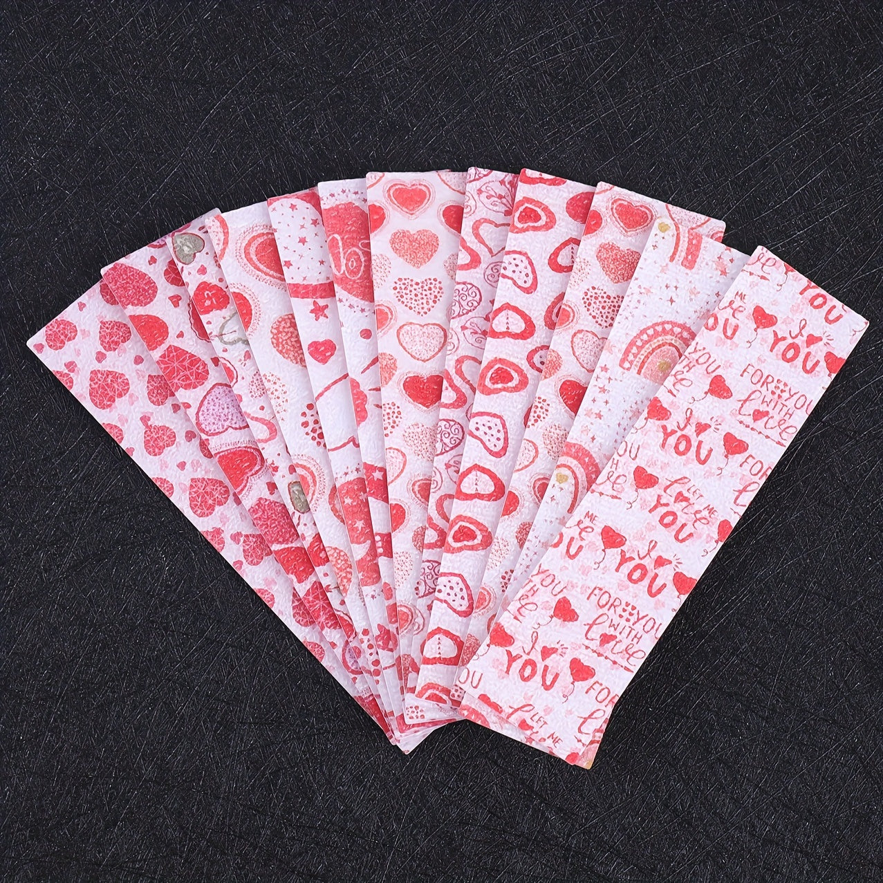 4pcs Pink Love PEVA Stickers Anxiety Sensory Decompression Stickers