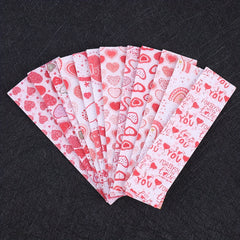 4pcs Pink Love PEVA Stickers Anxiety Sensory Decompression Stickers
