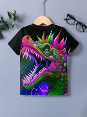 Boys' Dinosaur T Shirt 3D Print Breathable & Stretchy Fabric